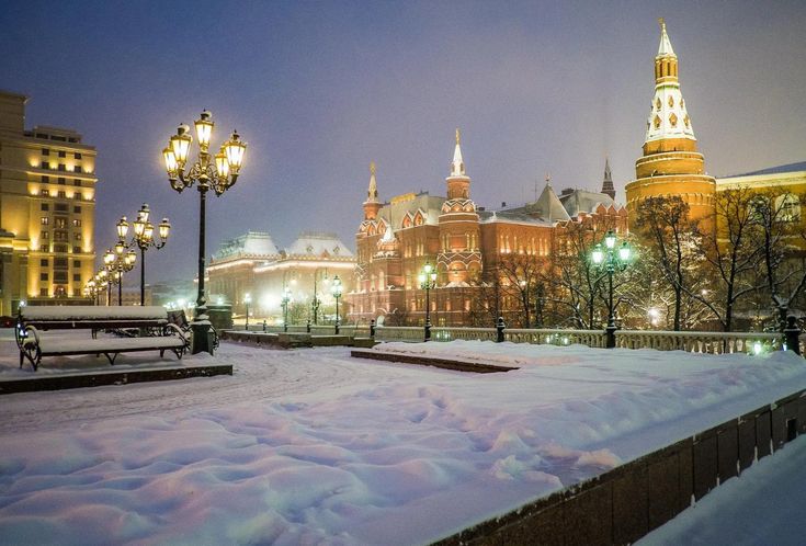 Winter scenery in Russia